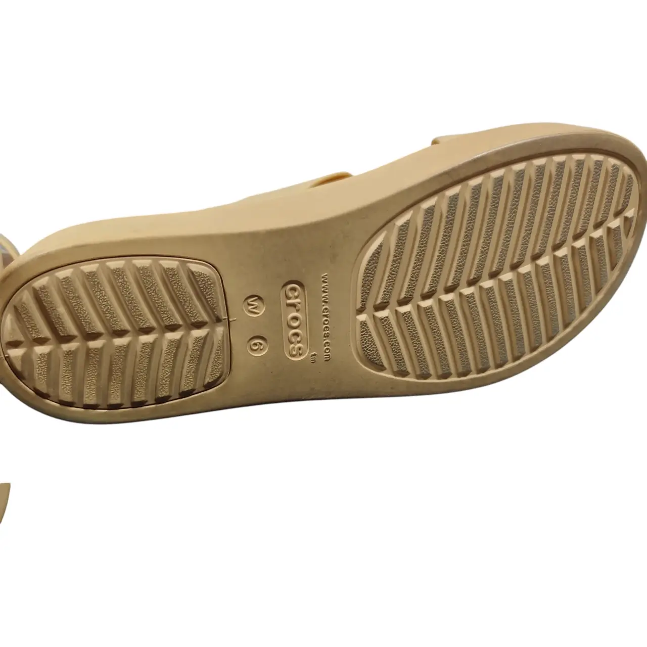 Crocs Brooklyn Low Wedge Platform Sandals Beige Tan Women's Size 6 LiteRide thumbnail 3