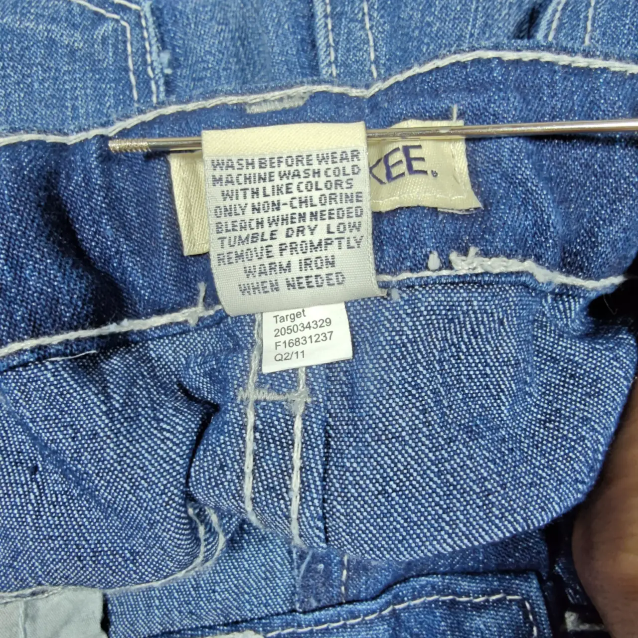 Cherokee Girls Size 14 Low Rise Bootcut Jeans NWT Adjustable Waist thumbnail 7