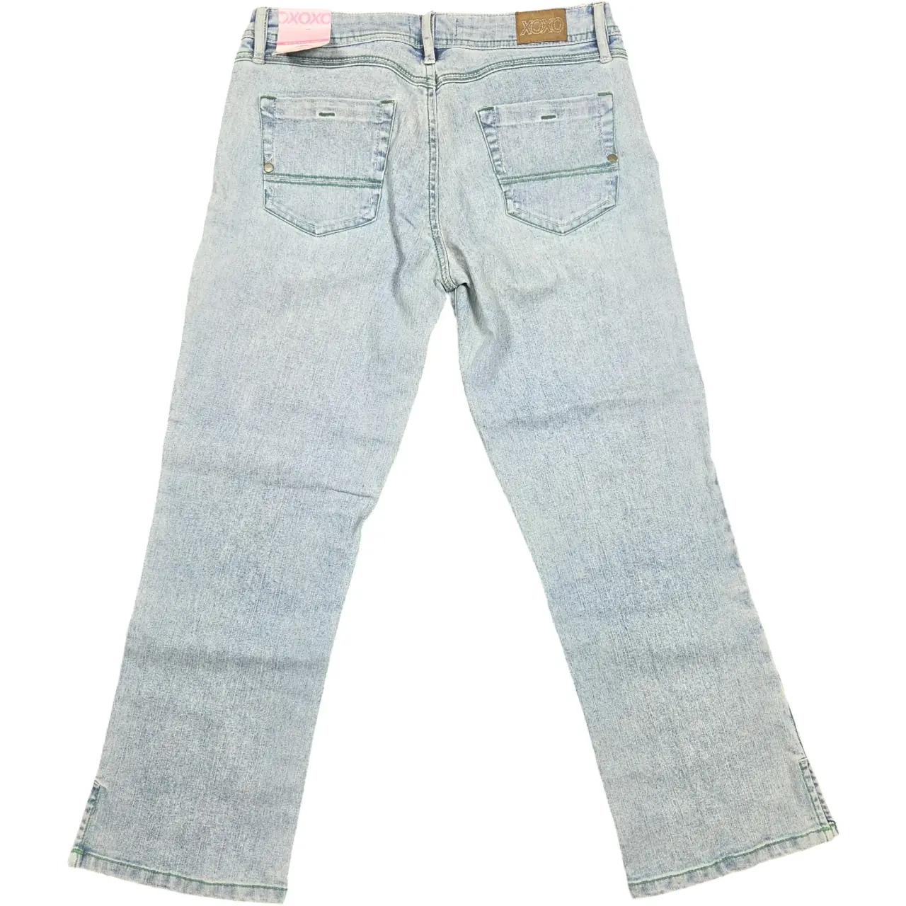 Vintage XOXO Y2K Light Wash Contrast Stitch Jeans Size 3/4 thumbnail 2