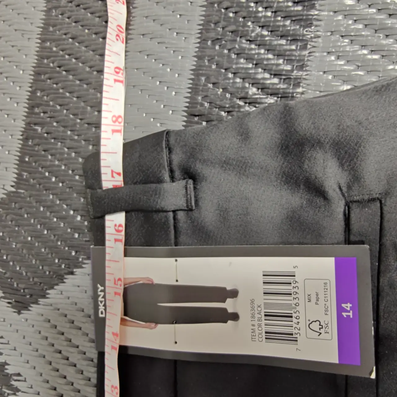 DKNY Women's Satin Wide Leg Cargo Pants Black Size 14 NWT thumbnail 5