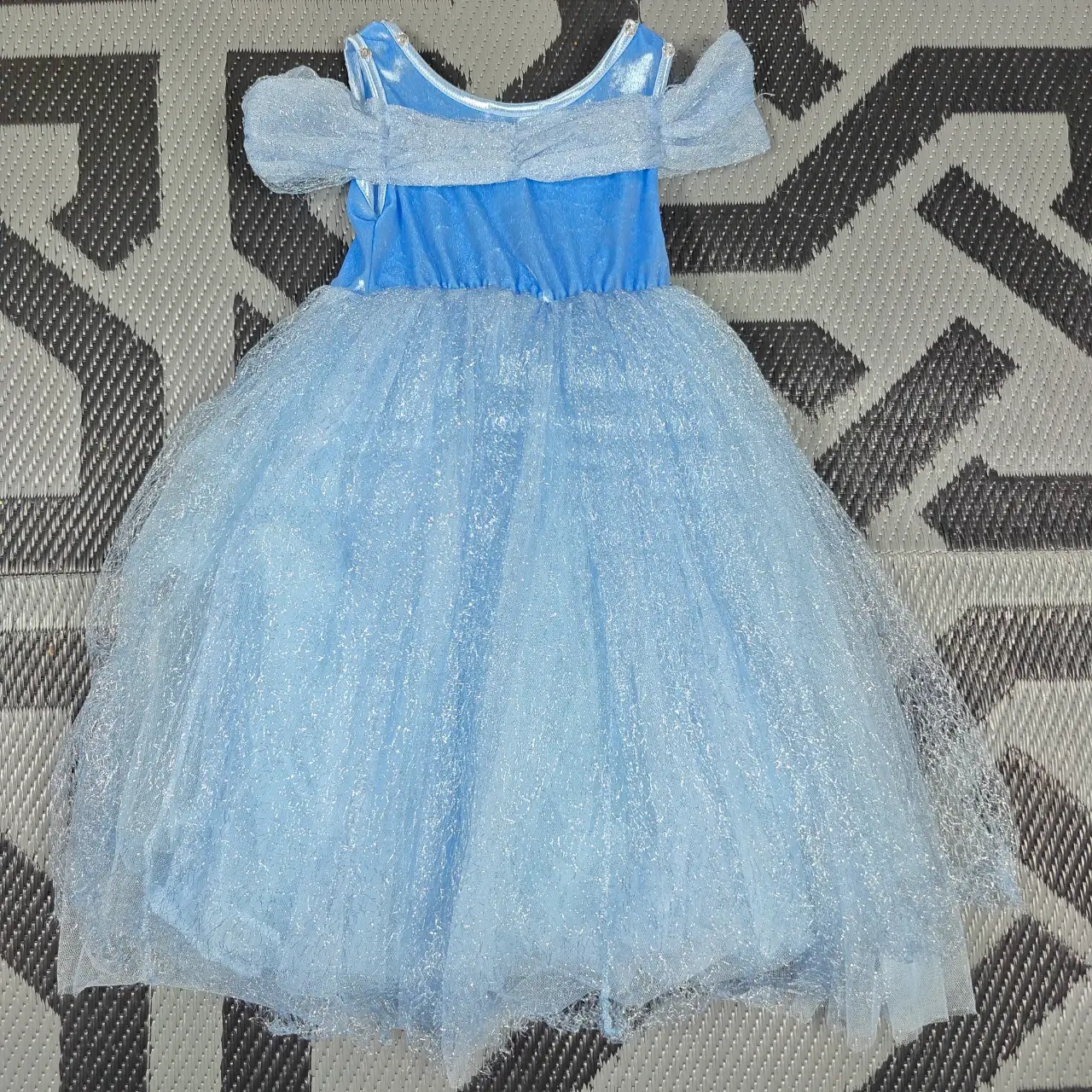 Trish Scully Girls Blue Princess Sparkle Tulle Costume Dress Size 5T thumbnail 4