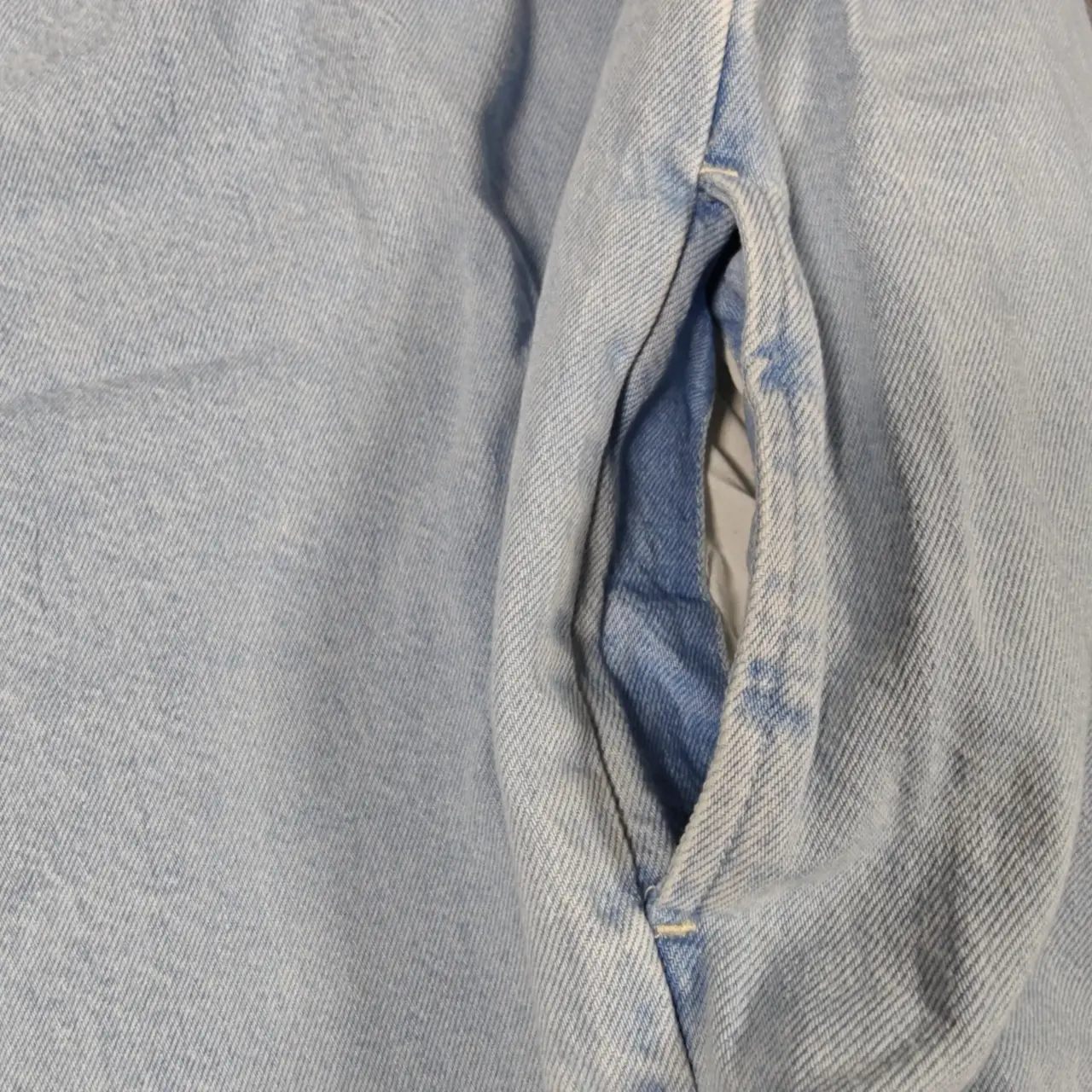 Levi's Women's Elowen Western Pearl Snap Denim Shirt Dress Light Wash XL thumbnail 5