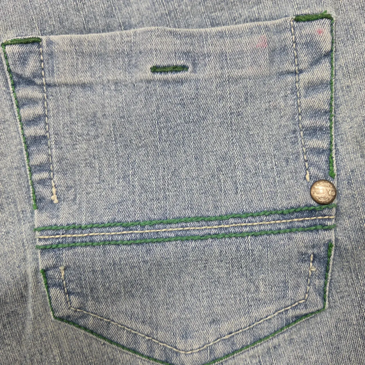 Vintage XOXO Y2K Light Wash Contrast Stitch Jeans Size 3/4 thumbnail 8