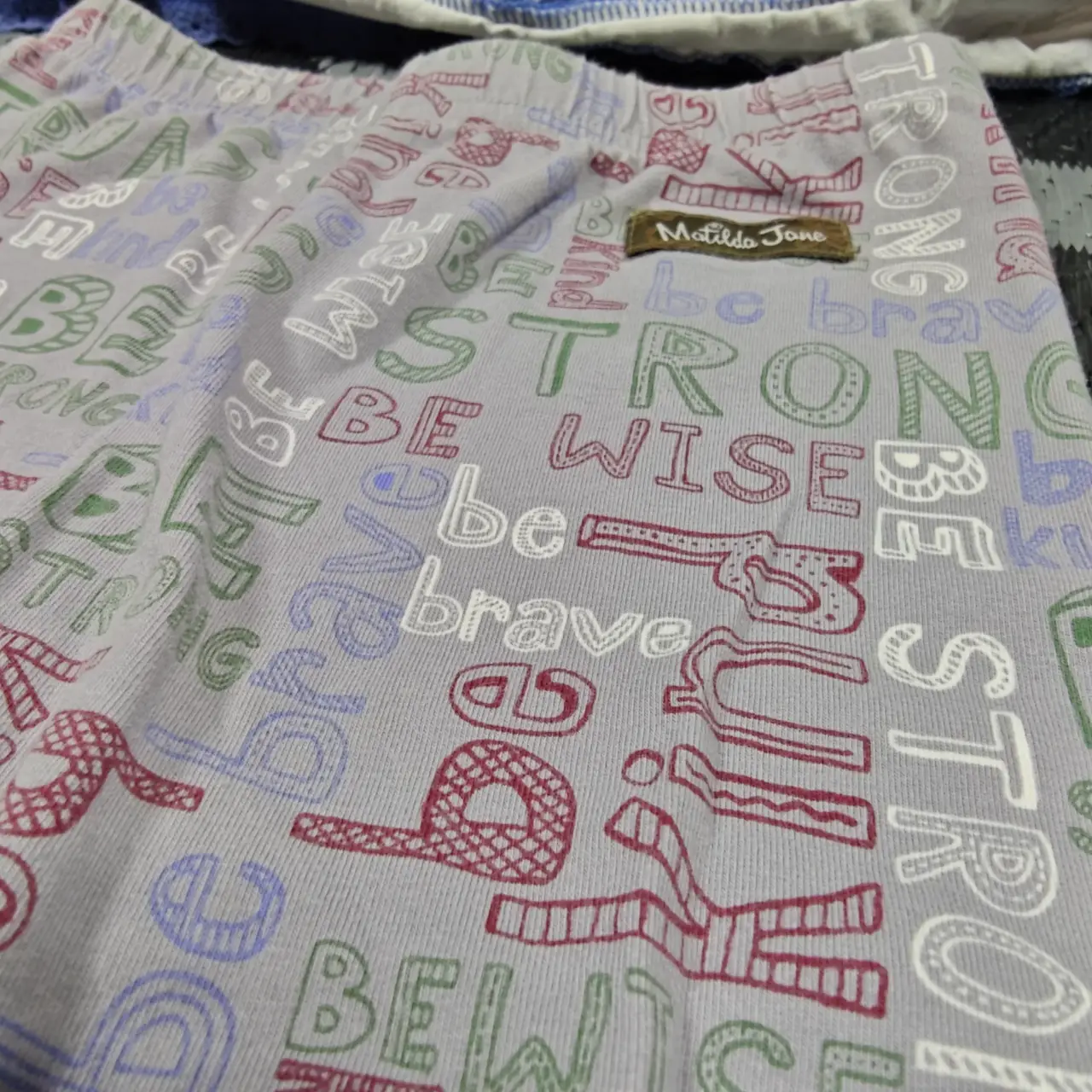 Matilda Jane Girls Size 6 Be Strong Pajama Lounge Set Ruffle Cuffs thumbnail 5