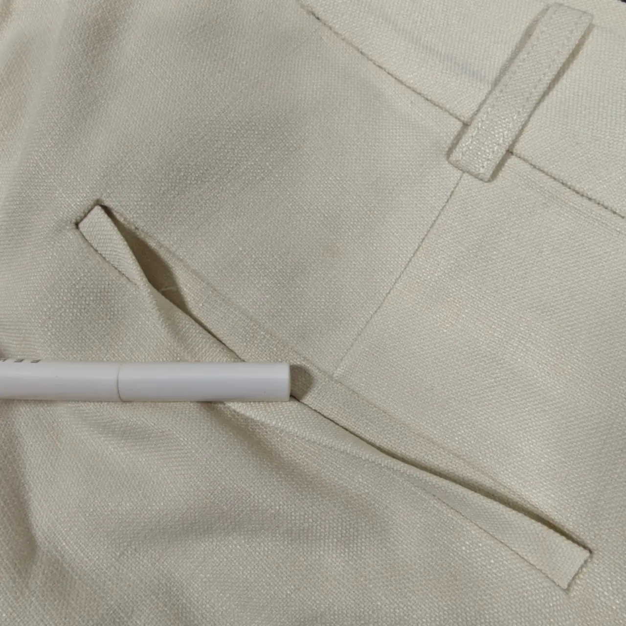 Nordstrom Women's Ivory Pleated Dress Trouser Shorts Size 14 thumbnail 4