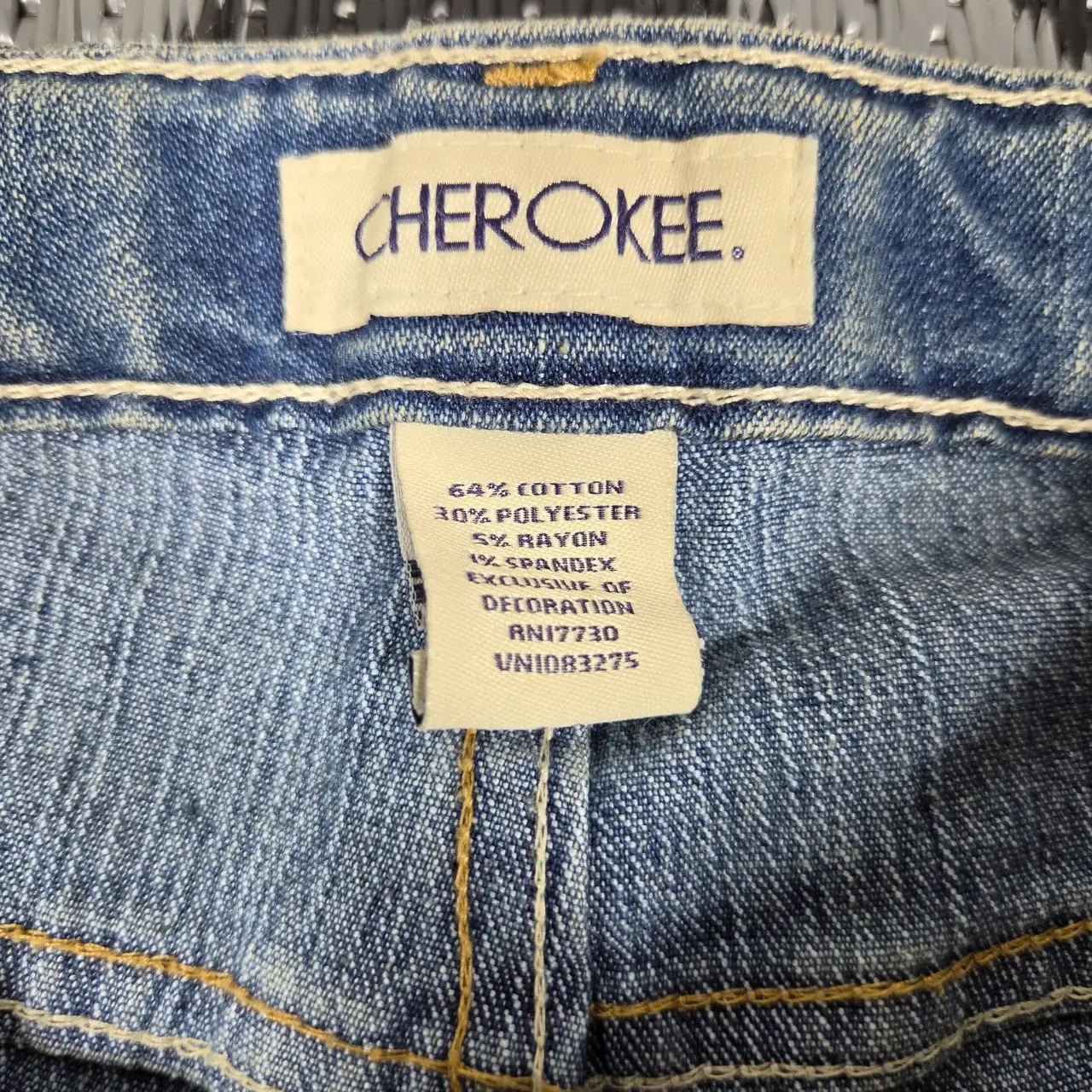 Cherokee Girls Size 14 Bootcut Jeans Adjustable Waist Stretch Denim NWT thumbnail 6
