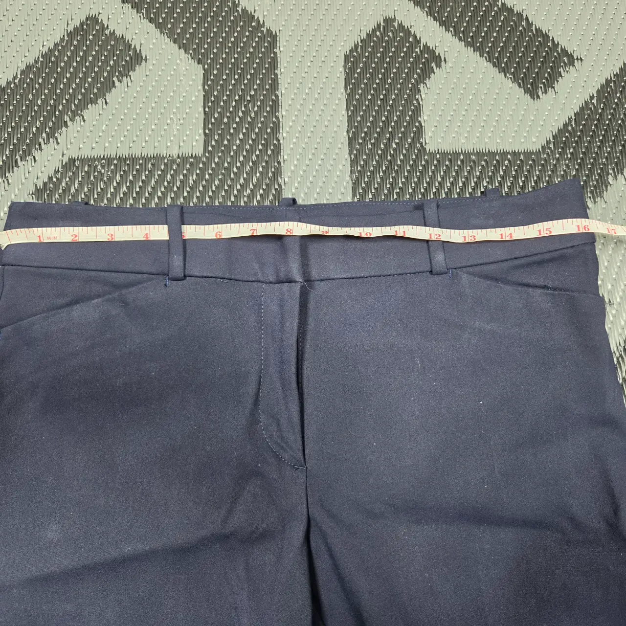 NWT LOFT Marisa Fit Navy Blue Ankle Dress Pants Size 8 thumbnail 7