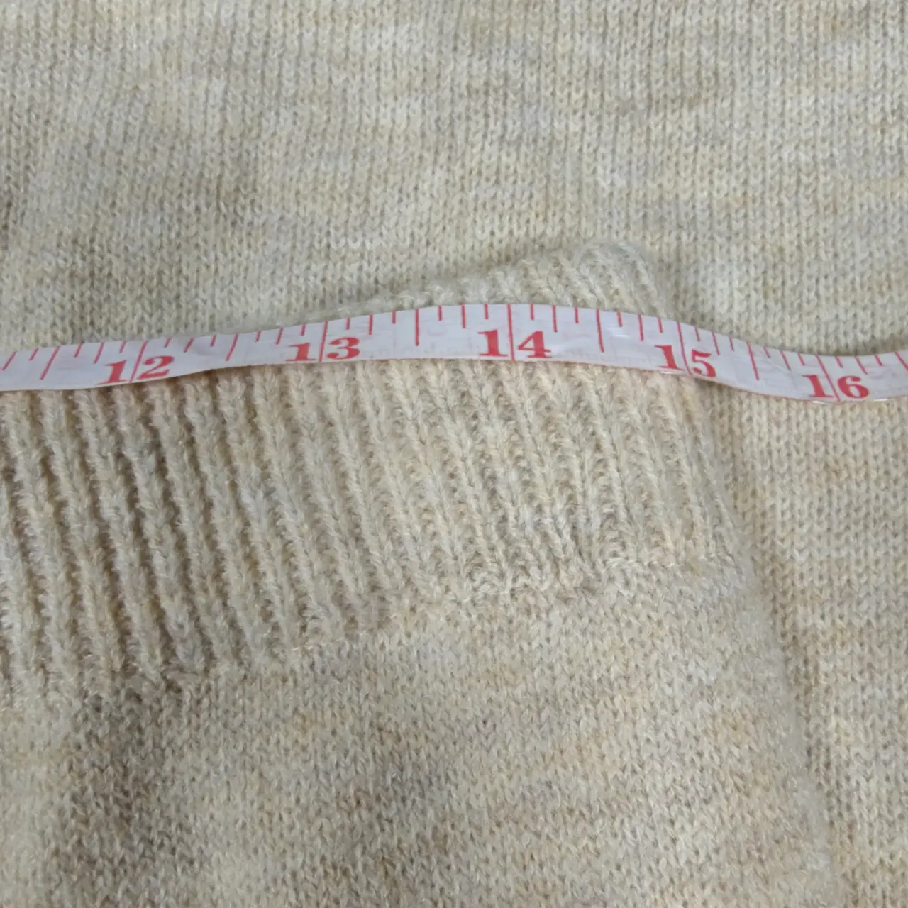Knit Lounge Set Crewneck Sweater & Wide Leg Pants Cream Oatmeal Beige Size XL thumbnail 9