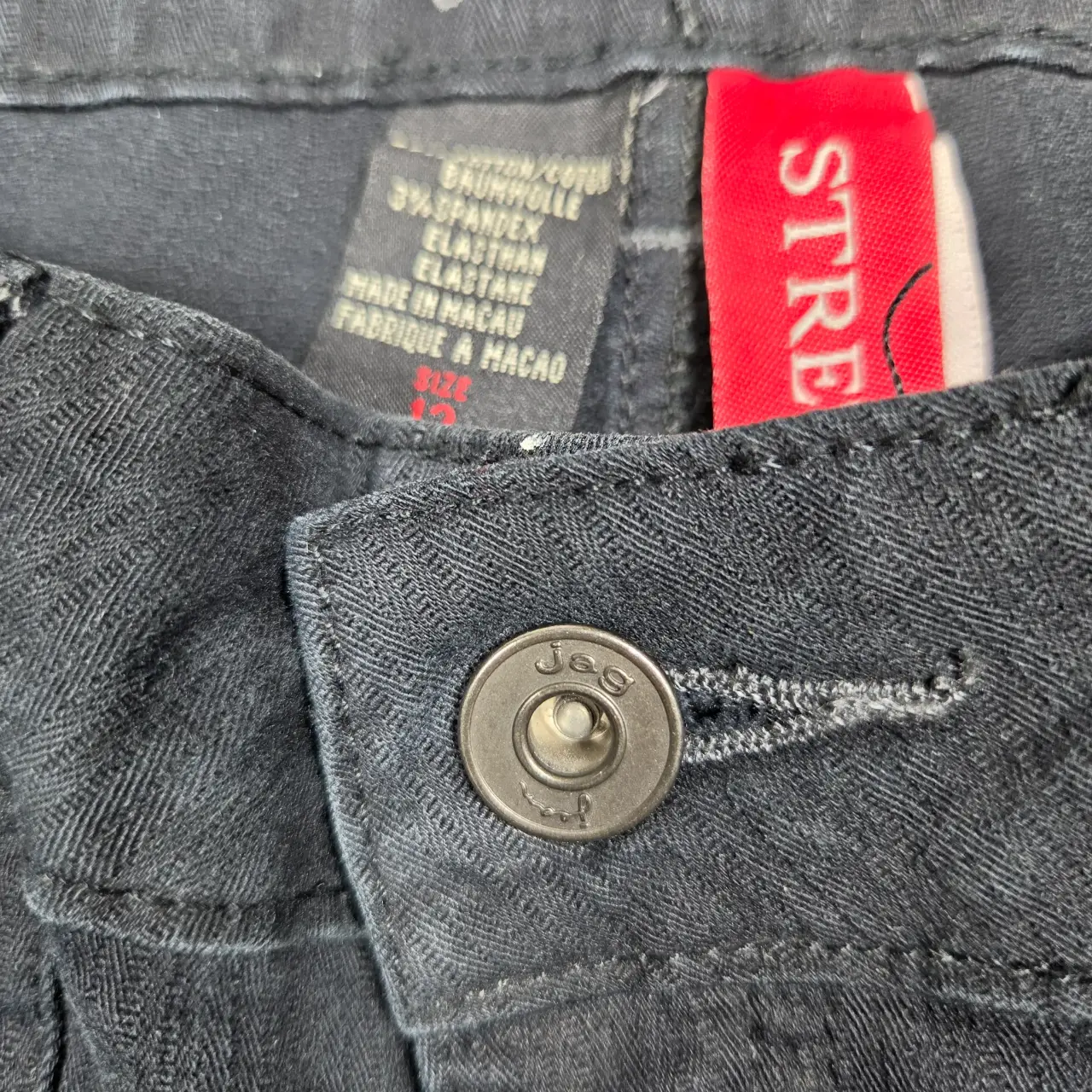 Jag Jeans Women's Black Stretch Bootcut Flap Pocket Pants Size 12 thumbnail 6
