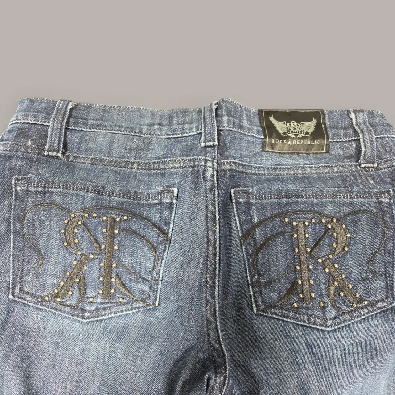 Rock & Republic Berlin Slim Straight Jeans Women's Size 26 Blue Denim thumbnail 5